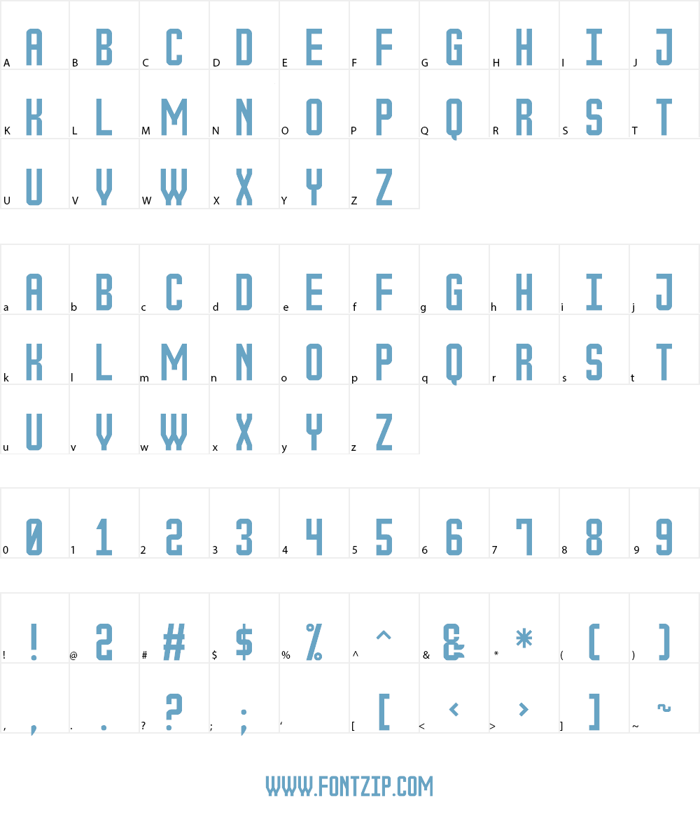 The Outbox St Font Character